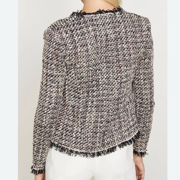 IRO Shavadispe Frayed Tweed Blazer Jacket - Picture 2 of 7